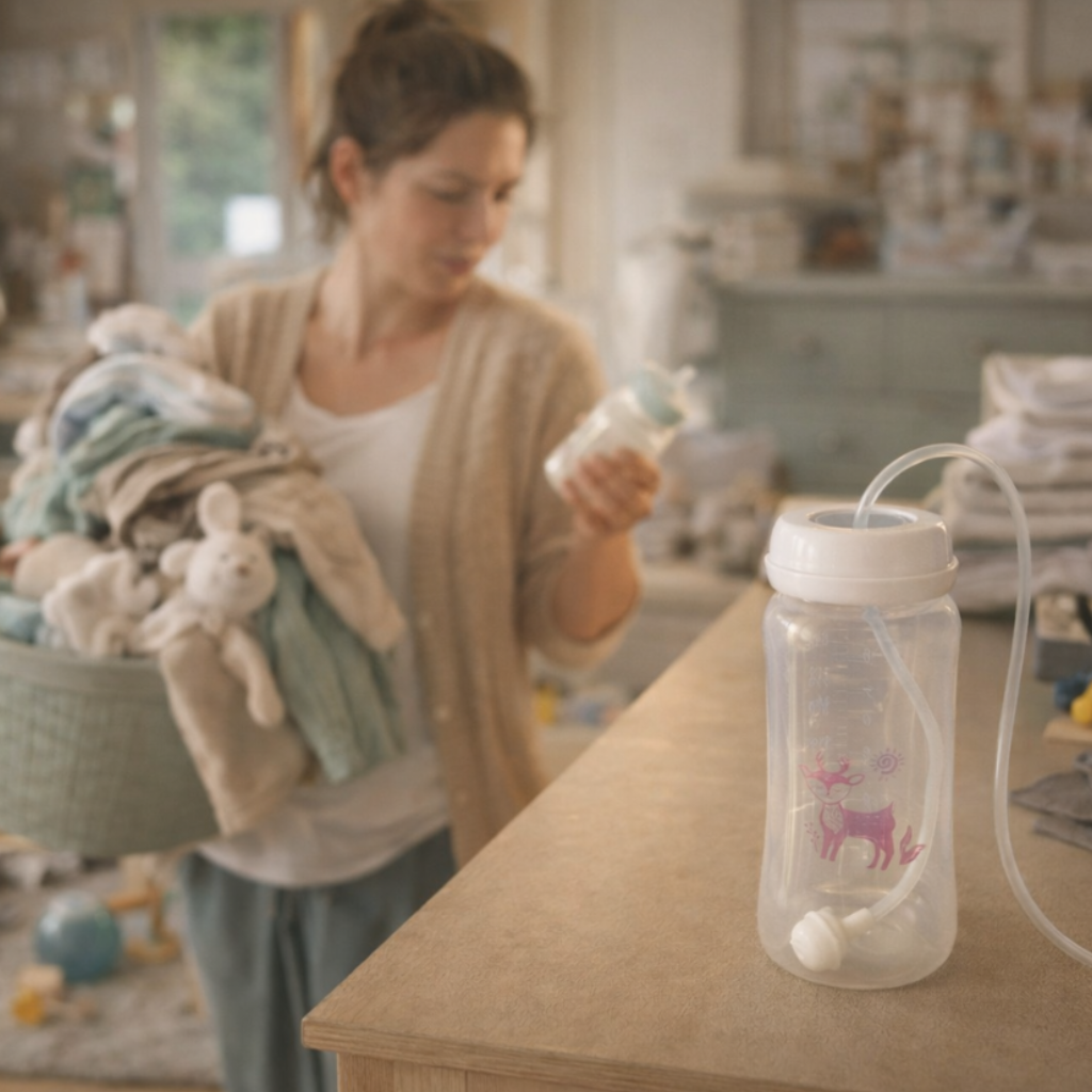 BabySip™ – Le Biberon Main Libre qui Libère les Mamans Momy Zen