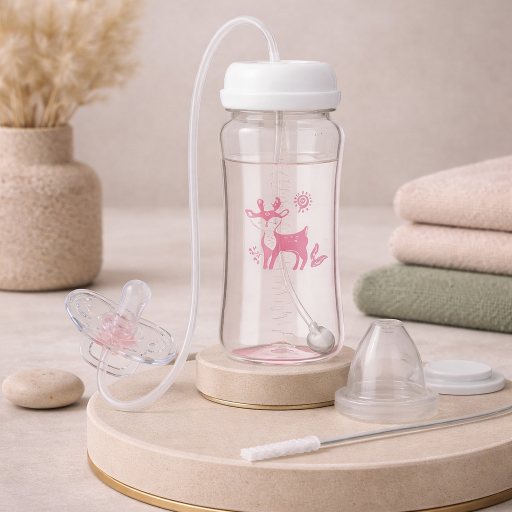 BabySip™ – Biberon Main Libre 3-en-1 pour Bébé Momy Zen